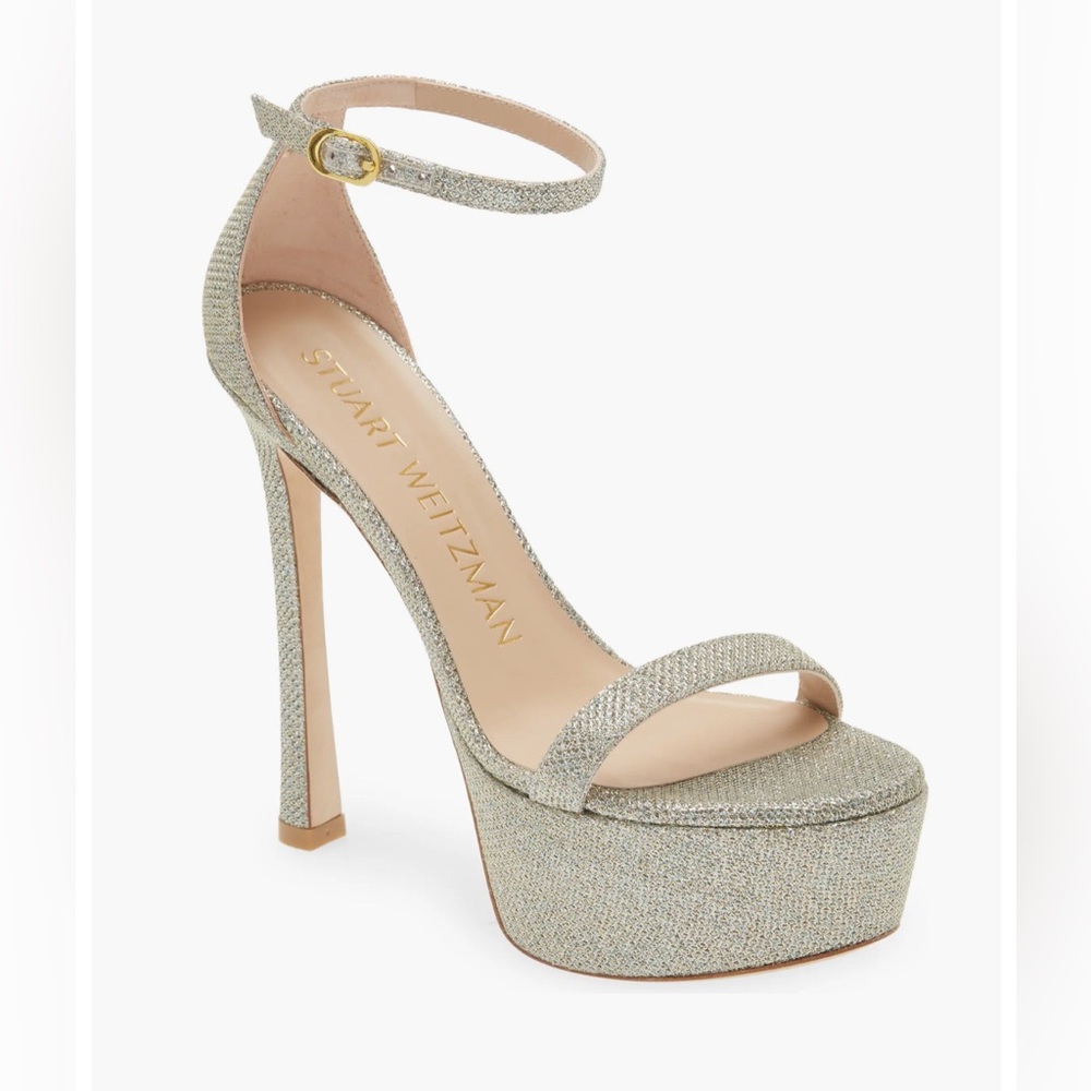 Stuart Weitzman Nudistcurve Hollywood Platform Sandal NWOB
